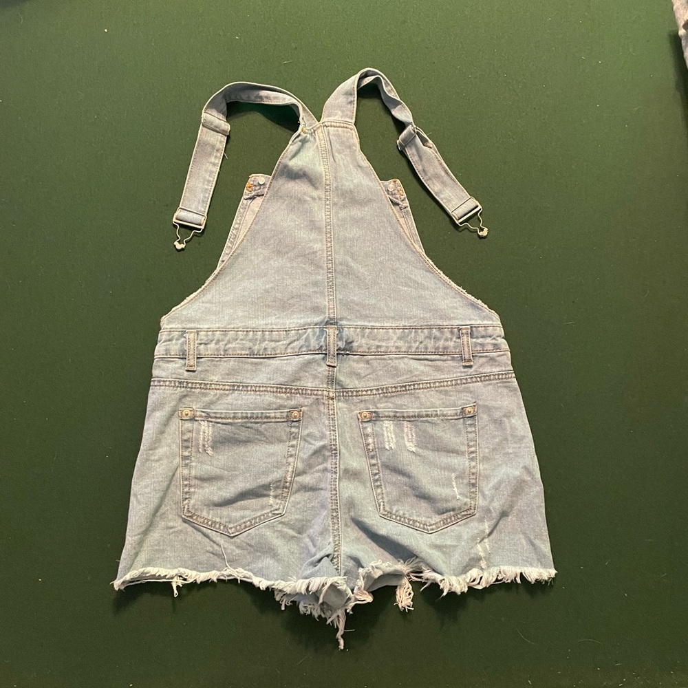 Distressed Overall Shorts - Picture 5 of 8